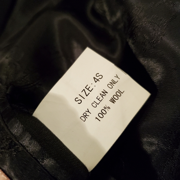 R.J. Classics Prestige Navy Show Coat Size 4S - Picture 6 of 8